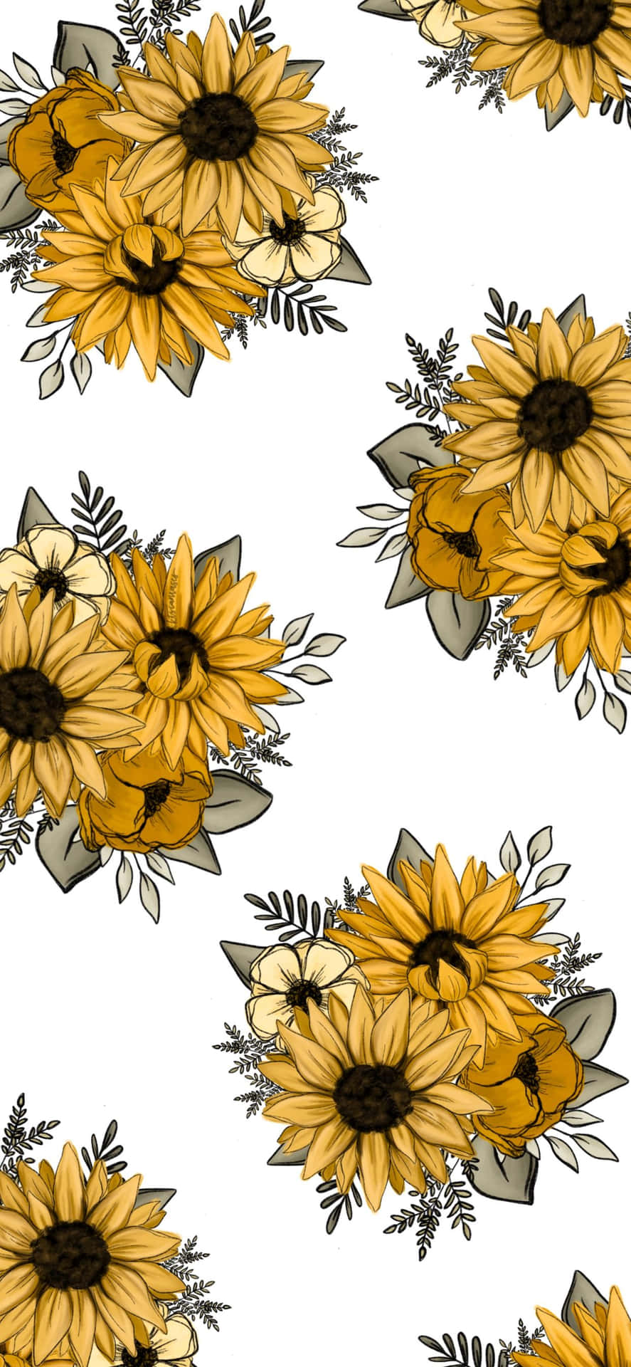 Sunflower Aesthetic iPhone Wallpaper