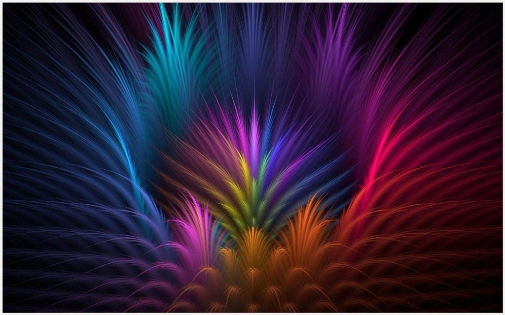 Feather Flower Abstract Background Wallpaper
