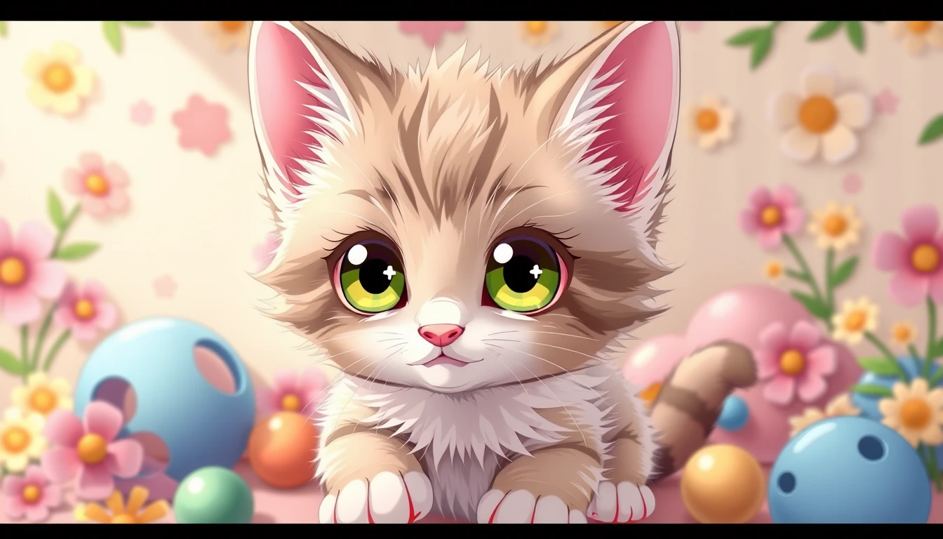 🔥 Download Cute Anime Kitten Wallpaper by @brandonb32 | Cute Anime ...