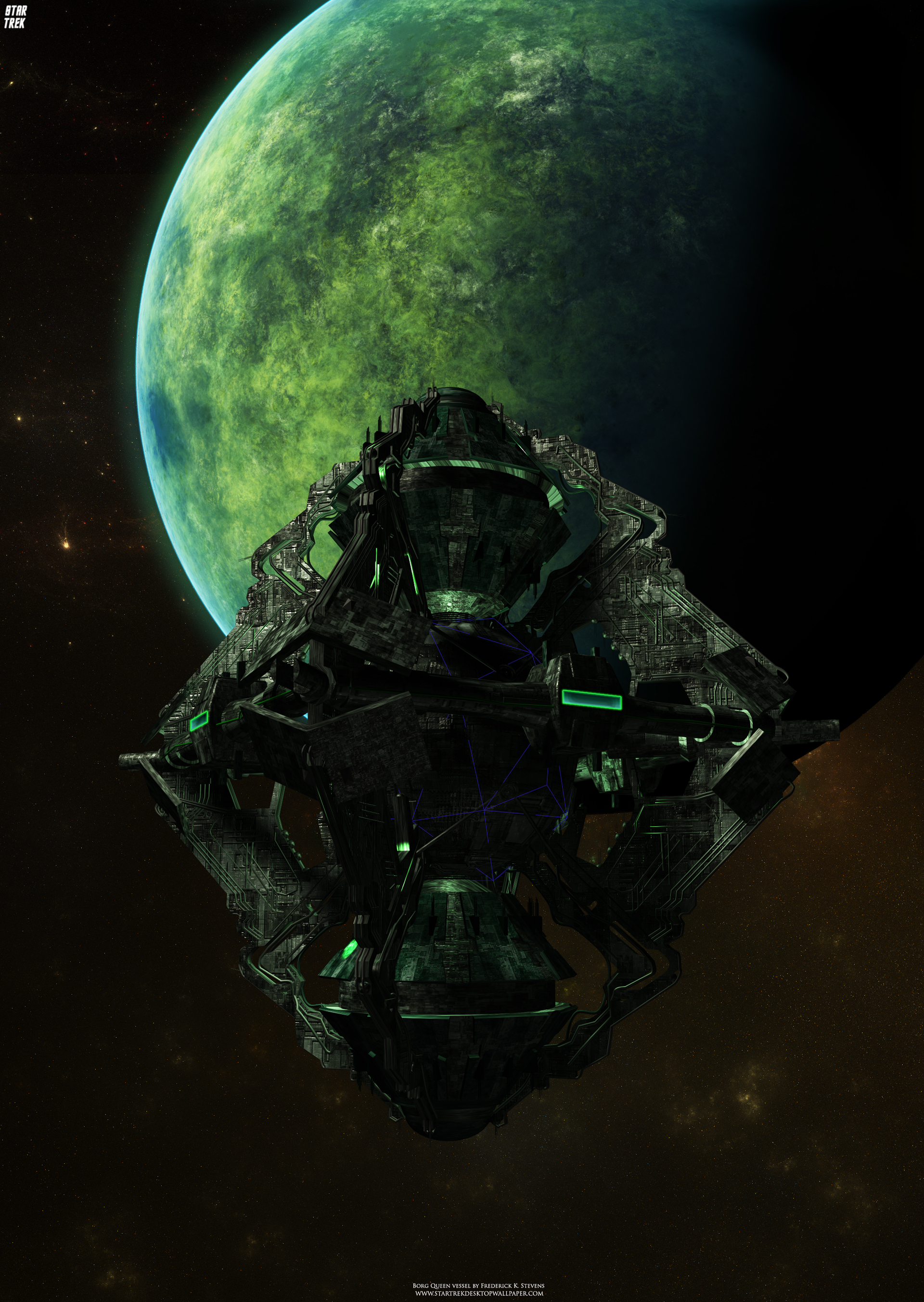 Trek Borg Queen S Vessel Star Puter Desktop Wallpaper