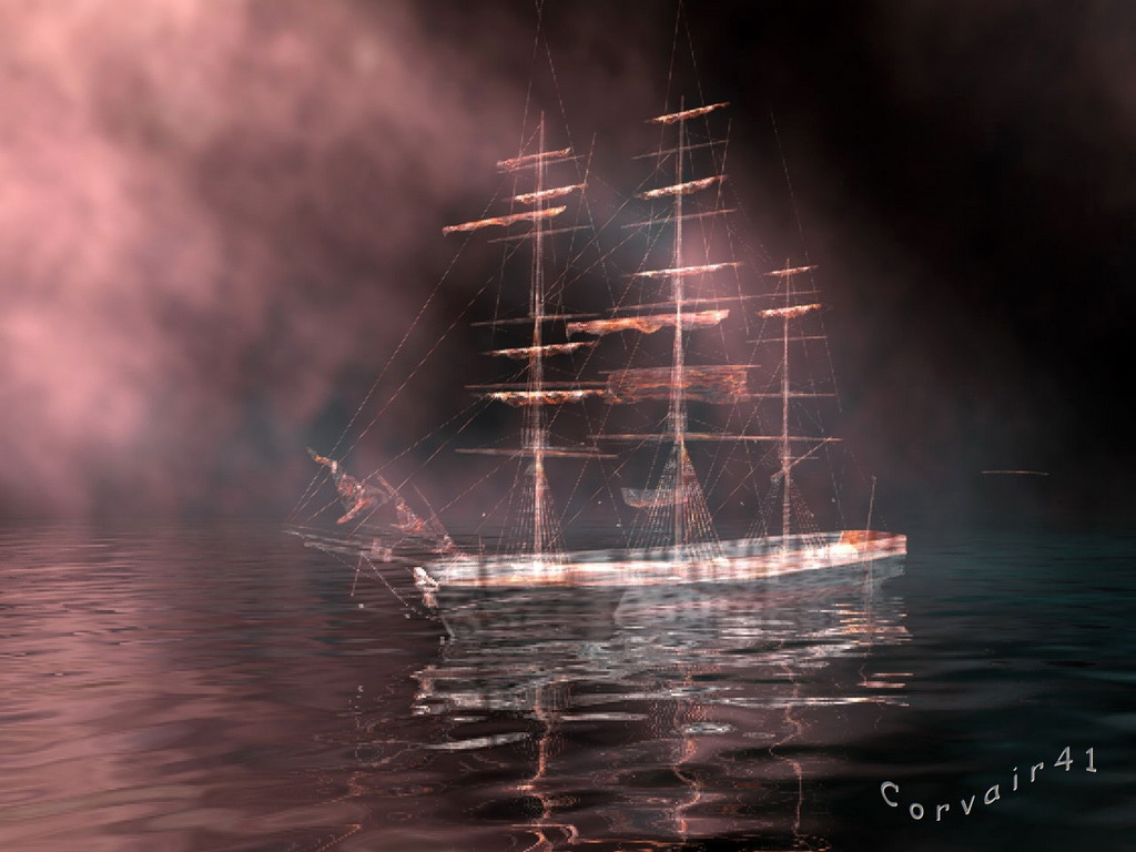 Pictures Ghost Ship At Sea And Wallpaper Topic