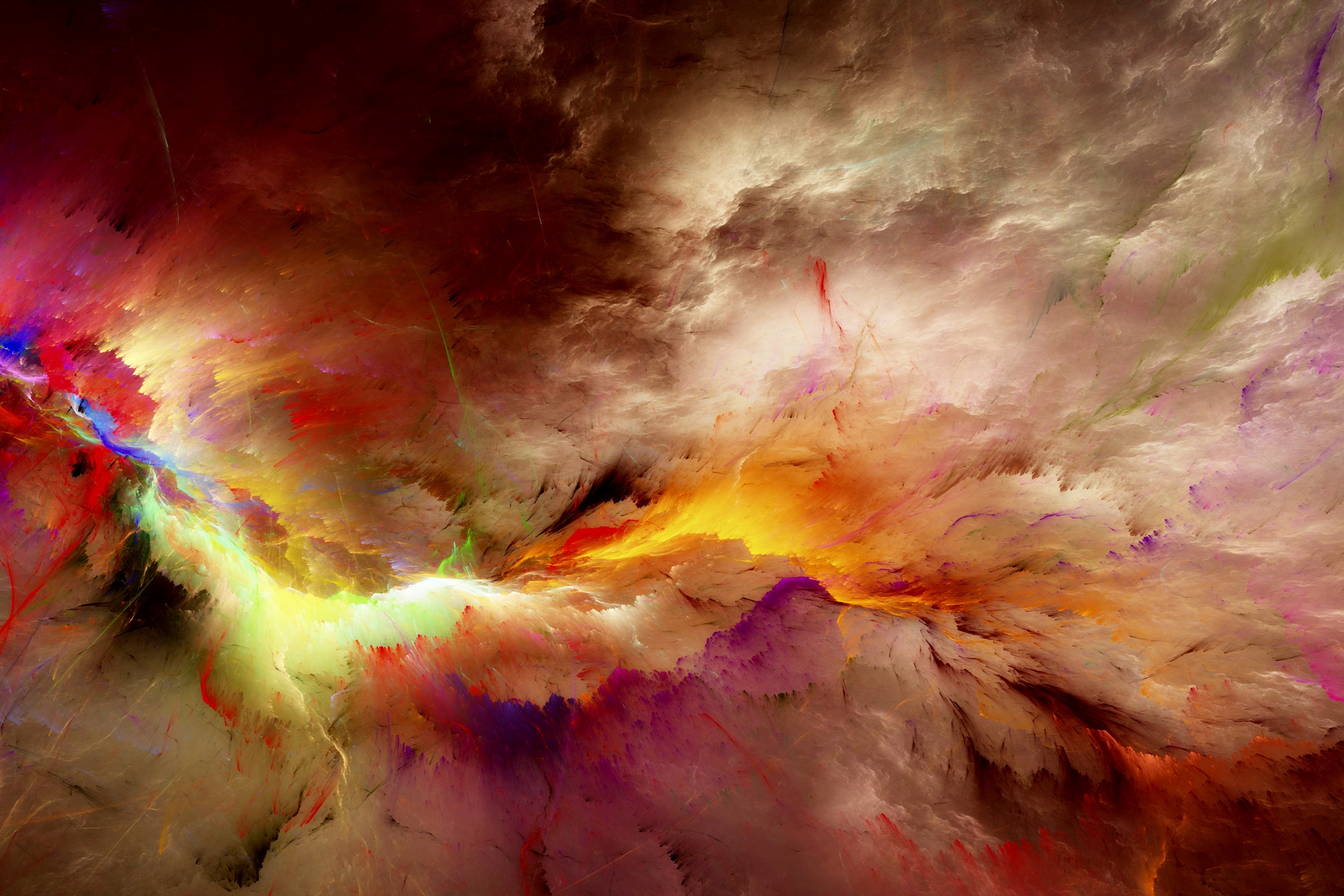 Colorful Cloud Abstract 5k Retina Ultra HD Wallpaper Background