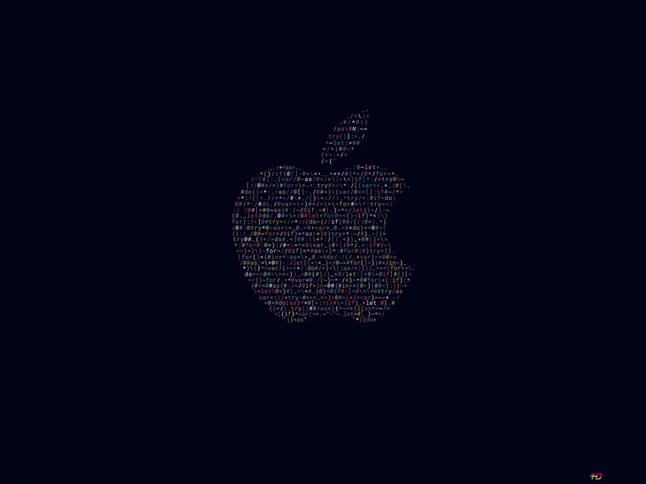 Apple Programming Code Logo 4k Wallpaper