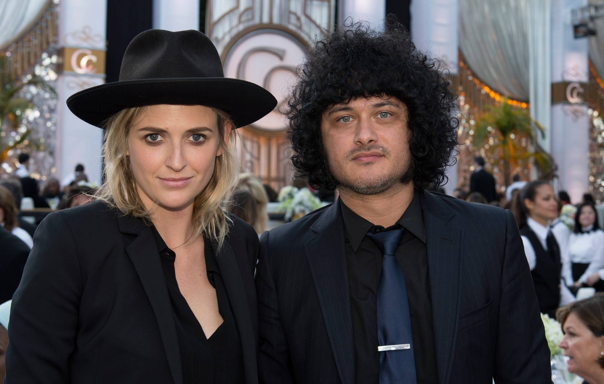 Emily Armstrong and Justin Meldal-Johnsen at an event