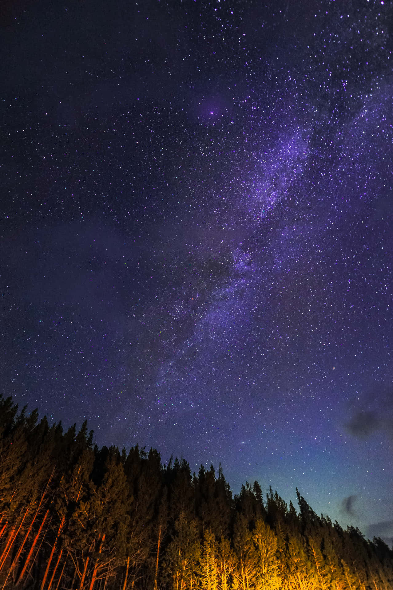Blue Galaxy iPhone Wallpaper