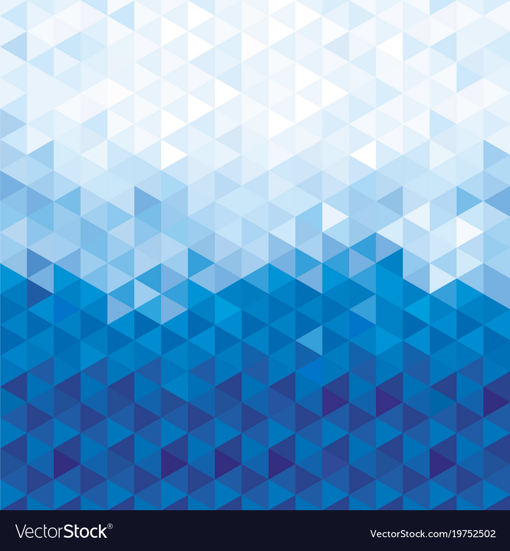 Blue crystal pattern background Royalty Free Vector Image