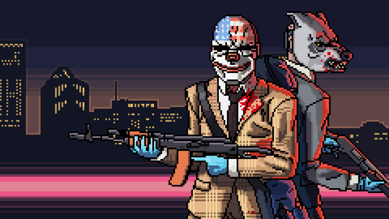 Payday Hotline Miami Dlc Wallpaper Here In