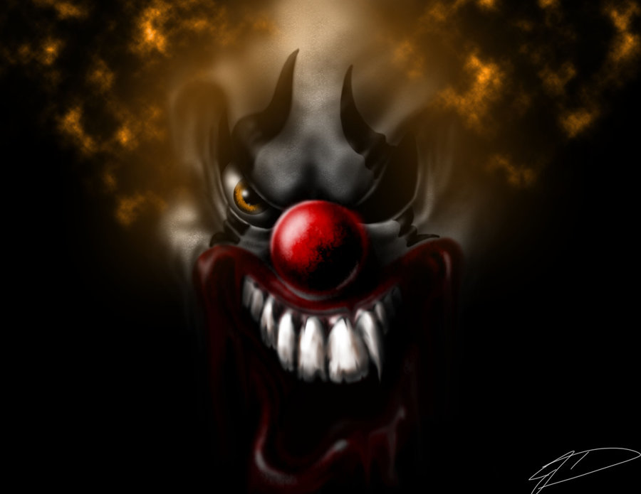 Evil Jester Wallpaper Evil clown by jcdow3