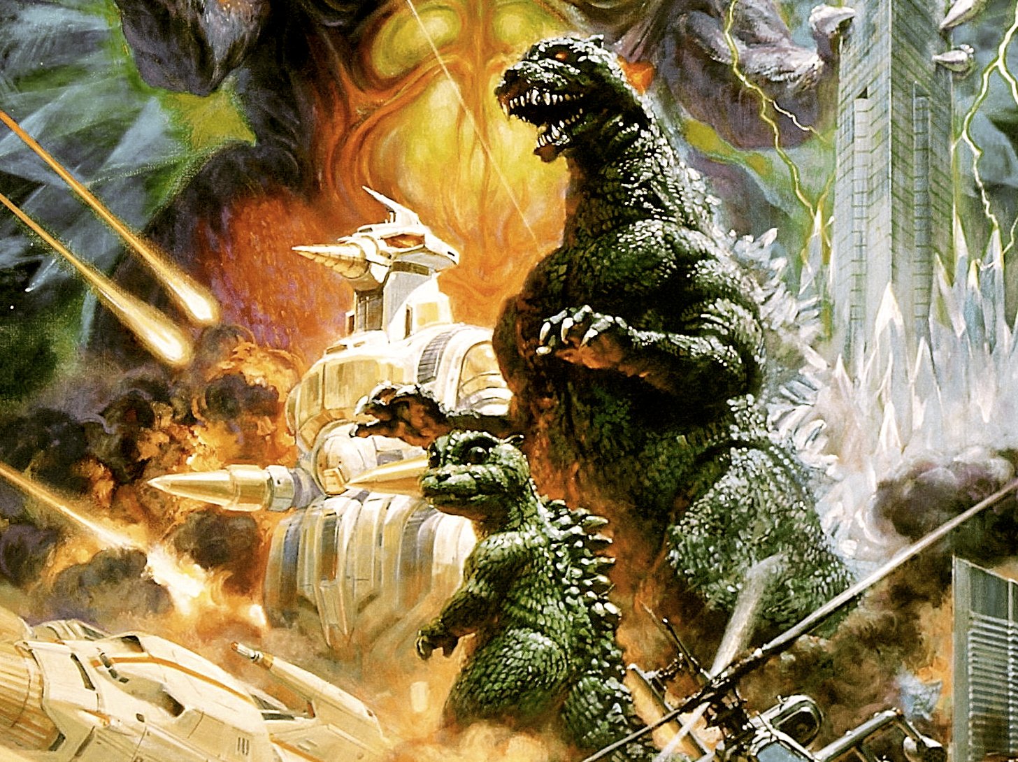 Godzilla Vs Space Godzilla Computer Wallpapers Desktop Backgrounds