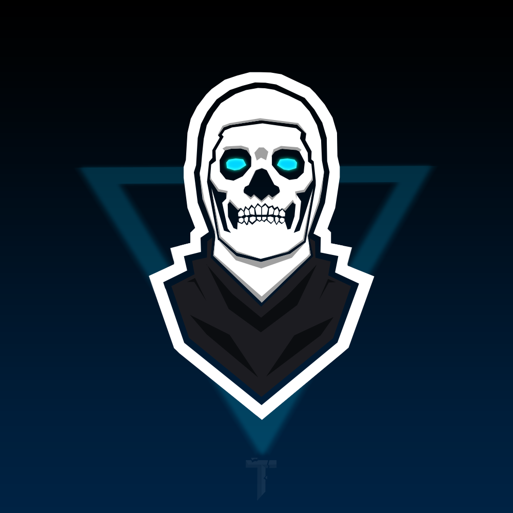 Fortnite Skull Trooper Mascot Logo Wallpaper Background Fornite