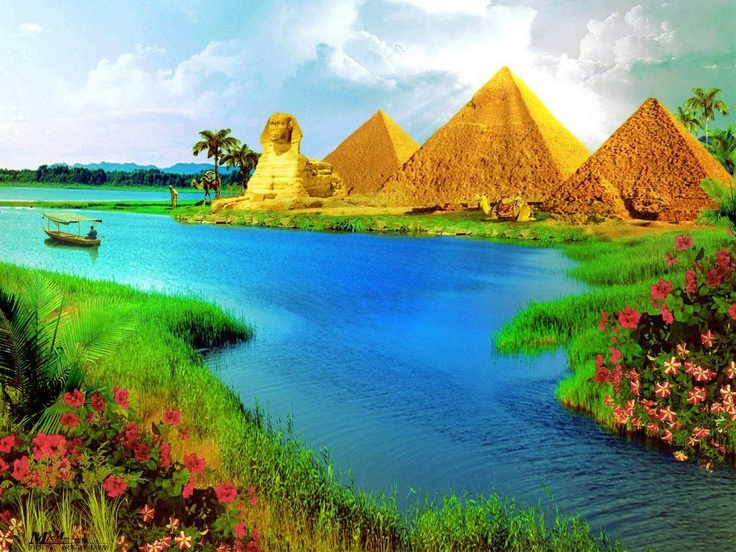 Egypt Pyramids Wallpaper Ra Floor Theme