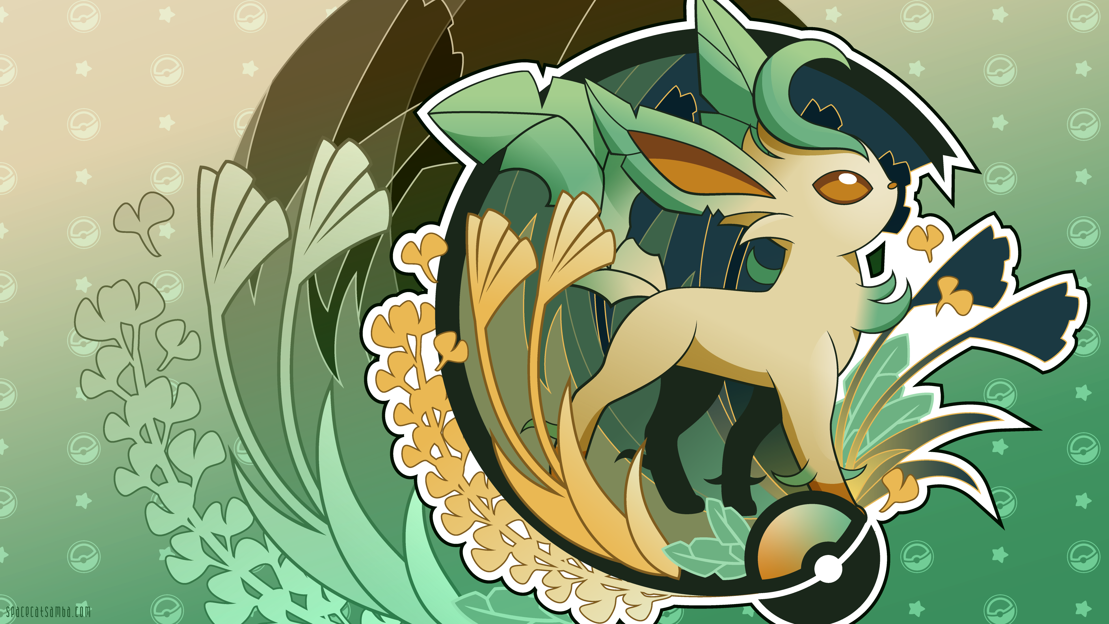 Ev Leafeon Wallpaper