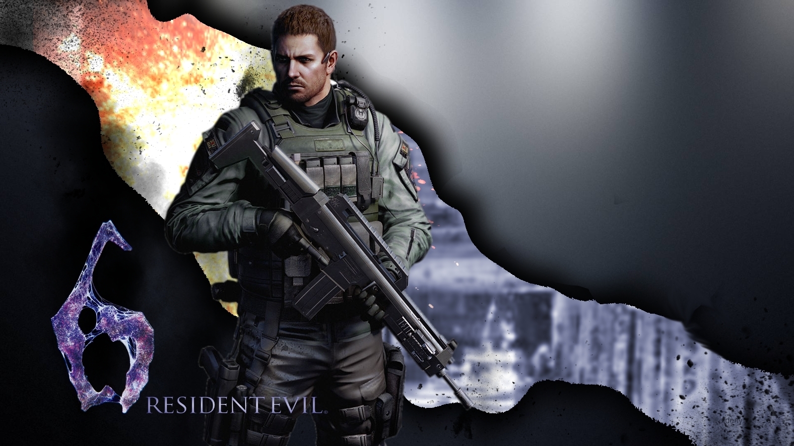Chris Redfield Resident Evil Wallpaper