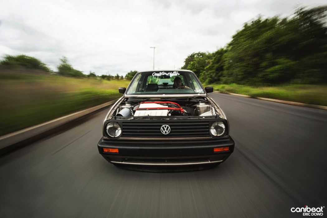Mk2 Volkswagen Jetta Coupe Tuning Custom Wallpaper