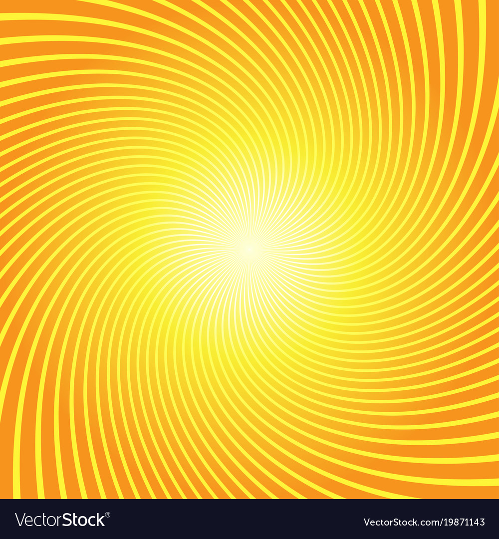Sunburst Twist Yellow Orange Background Royalty Vector