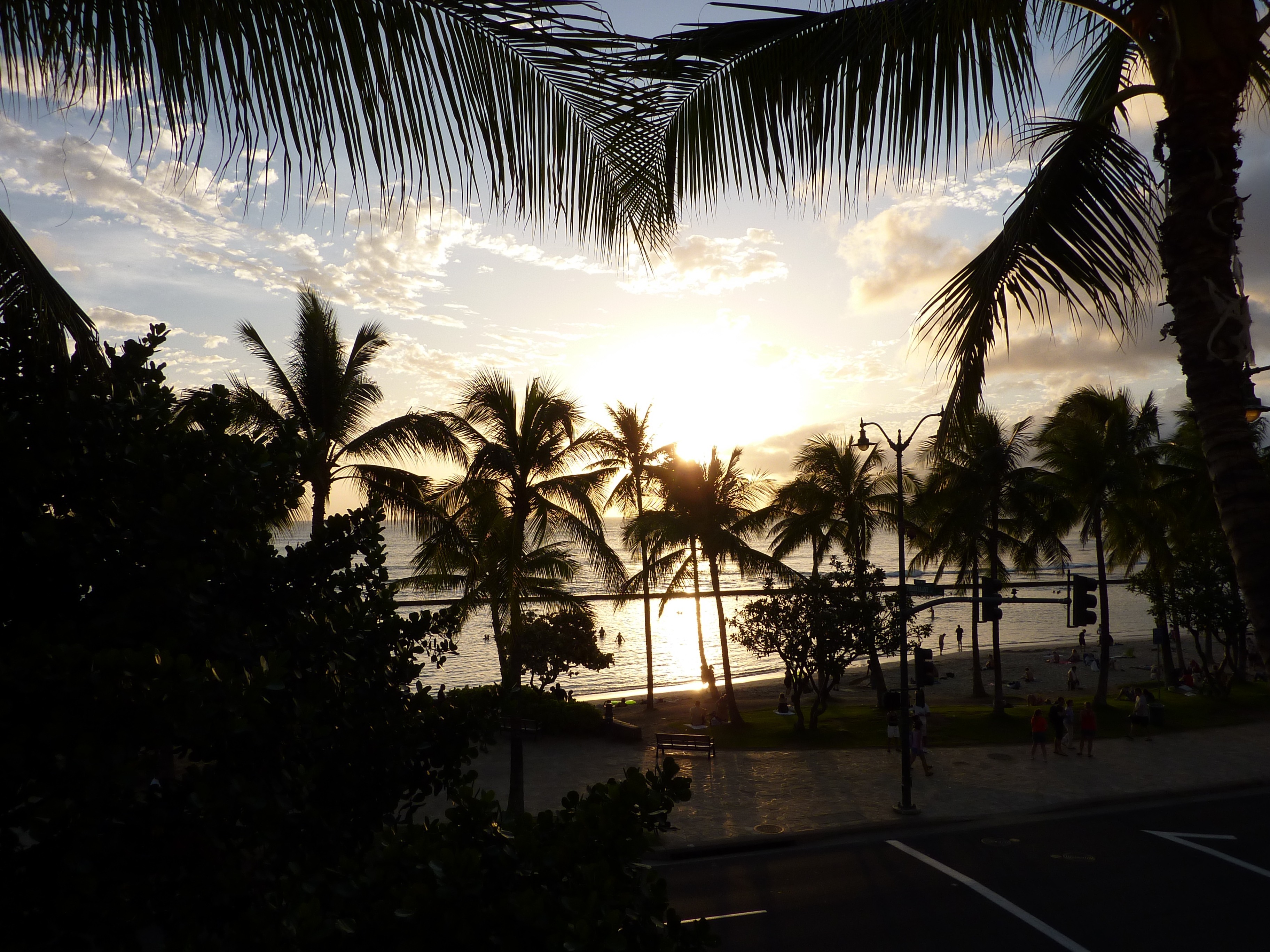 Sundown Waikiki Desktop Wallpaper