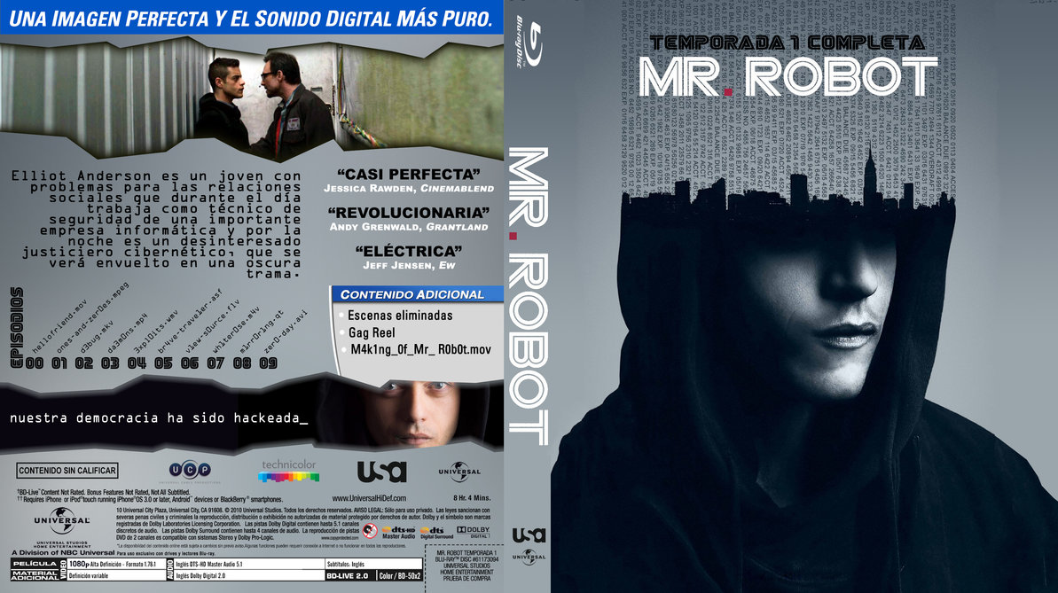 Mr Robot Season Bd Cover Esp By Repopo
