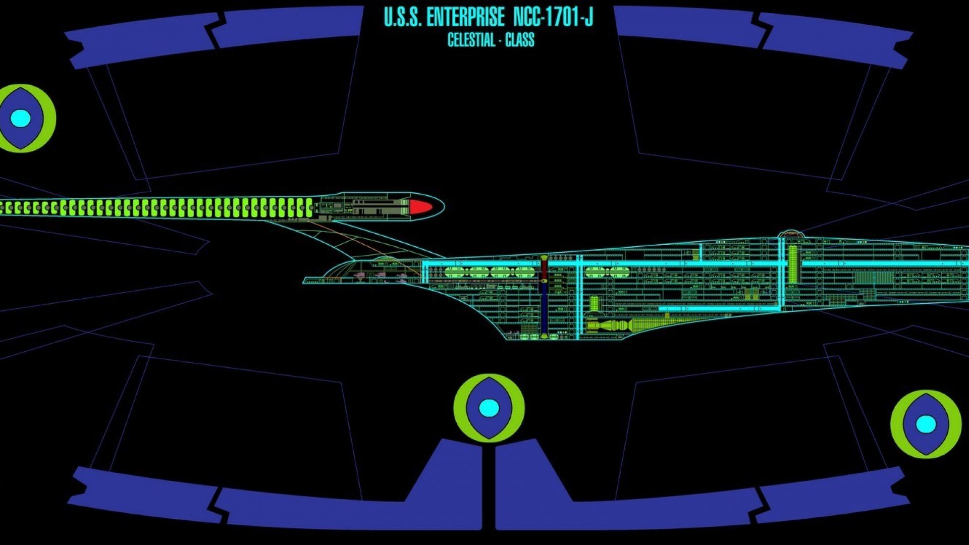Ncc J Star Trek Enterprise Uss Schematic Wallpaper