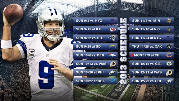 Dallas Cowboys Schedule Illustration