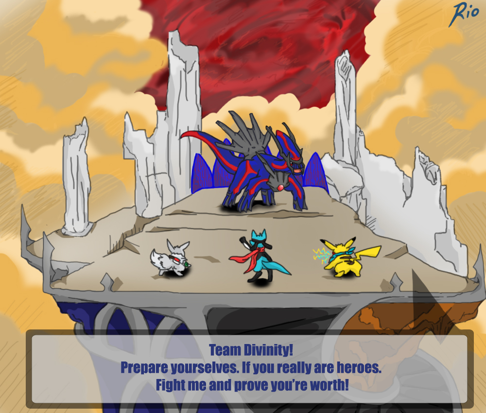 Pokemon Mystery Dungeon VS Primal Dialga by shiranui93 1000x850