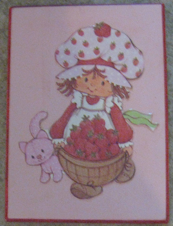 Vintage Strawberry Shortcake Plaque By Tinytinacreations On