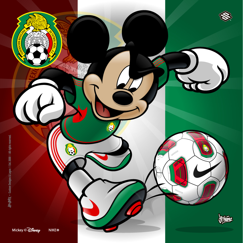 Mexico Soccer Mickey By Jpnunezdesigns