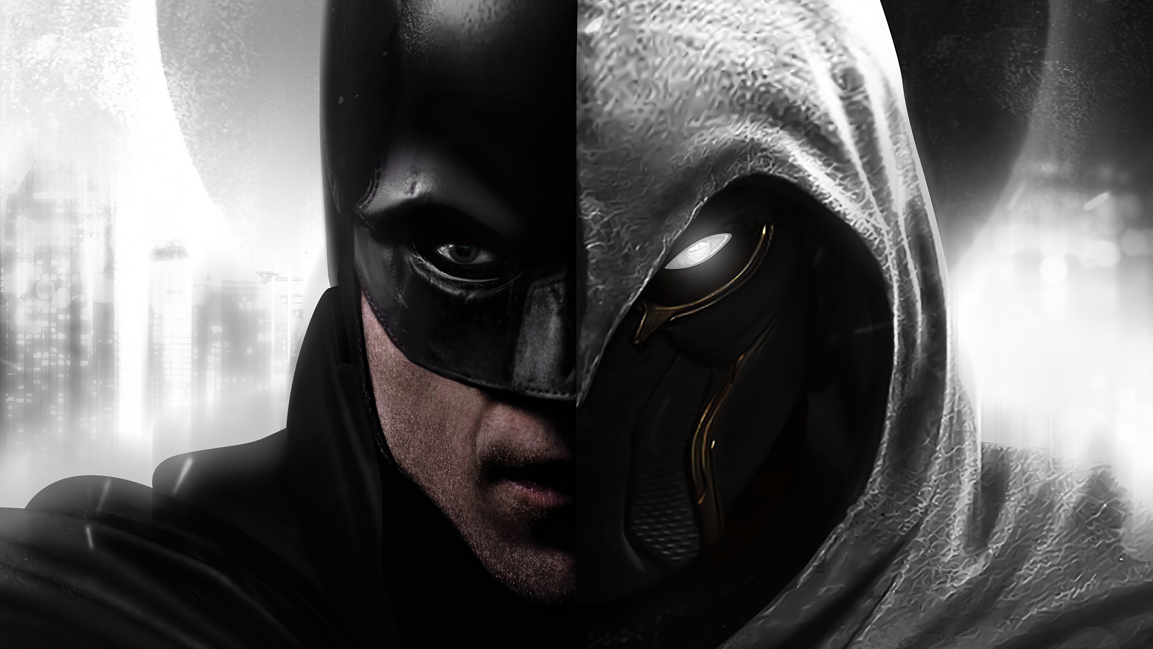 The Batman And Moon Knight 4k Wallpaper HD Movies