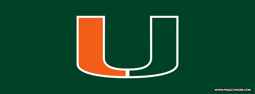 University Of Miami Hurricanes College Logo Fabric