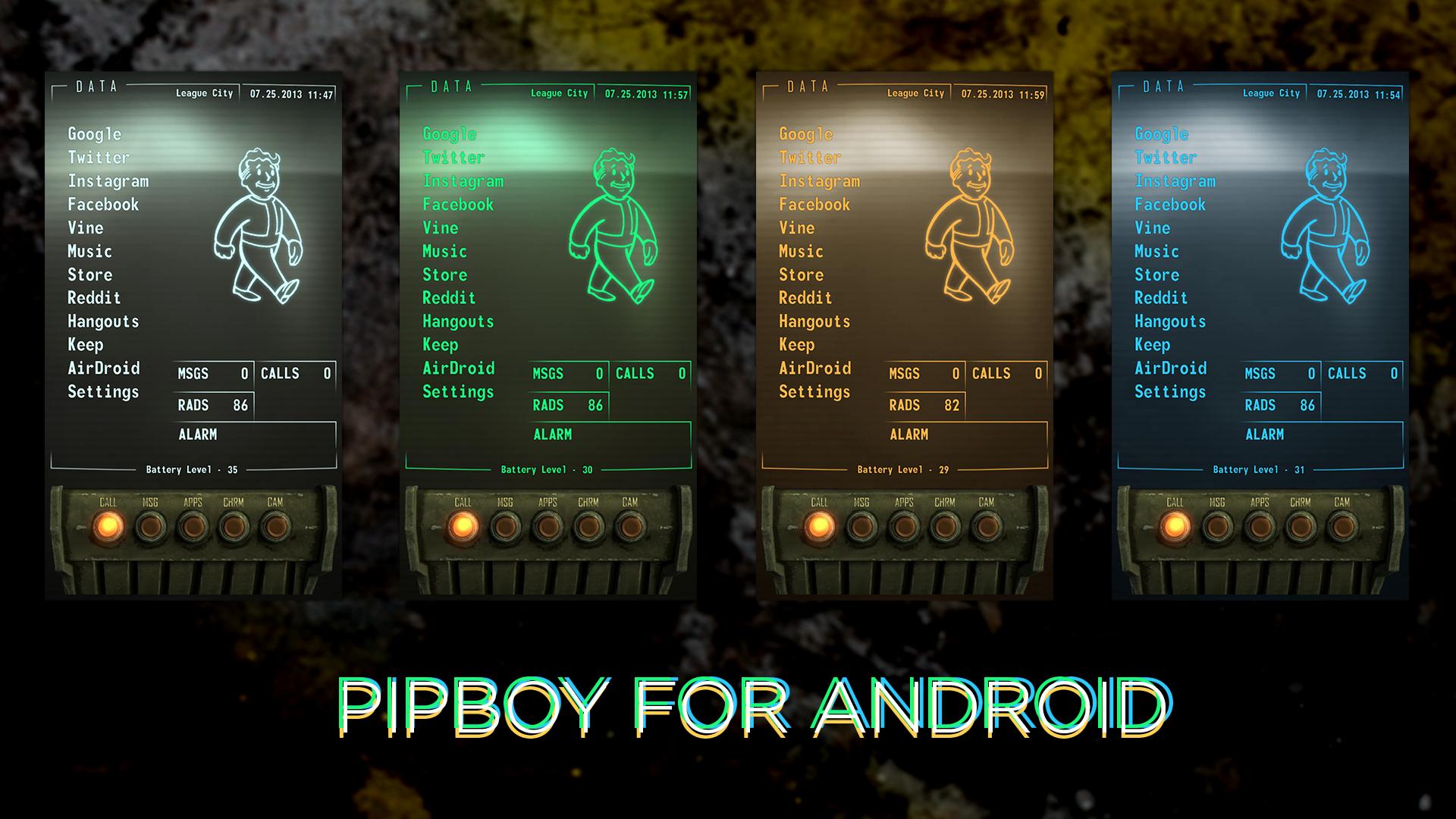 Improved Fallout Pipboy Android Theme Xpost From R Gaming