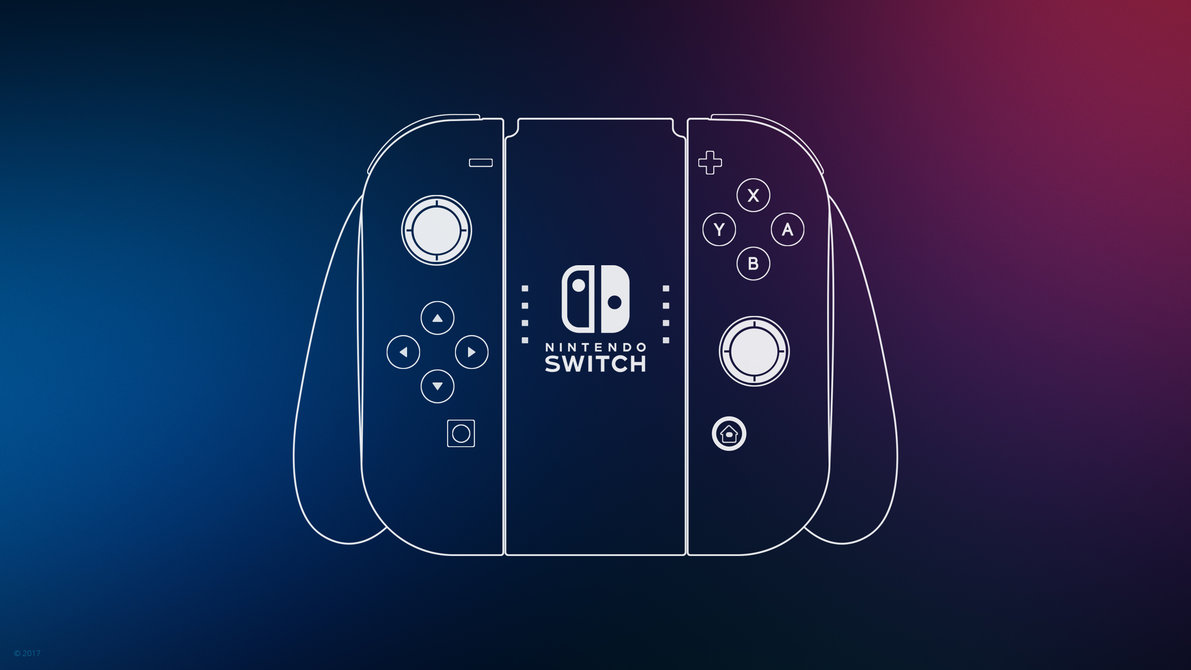 Nintendo Switch Controller Wallpaper by ljdesigner on