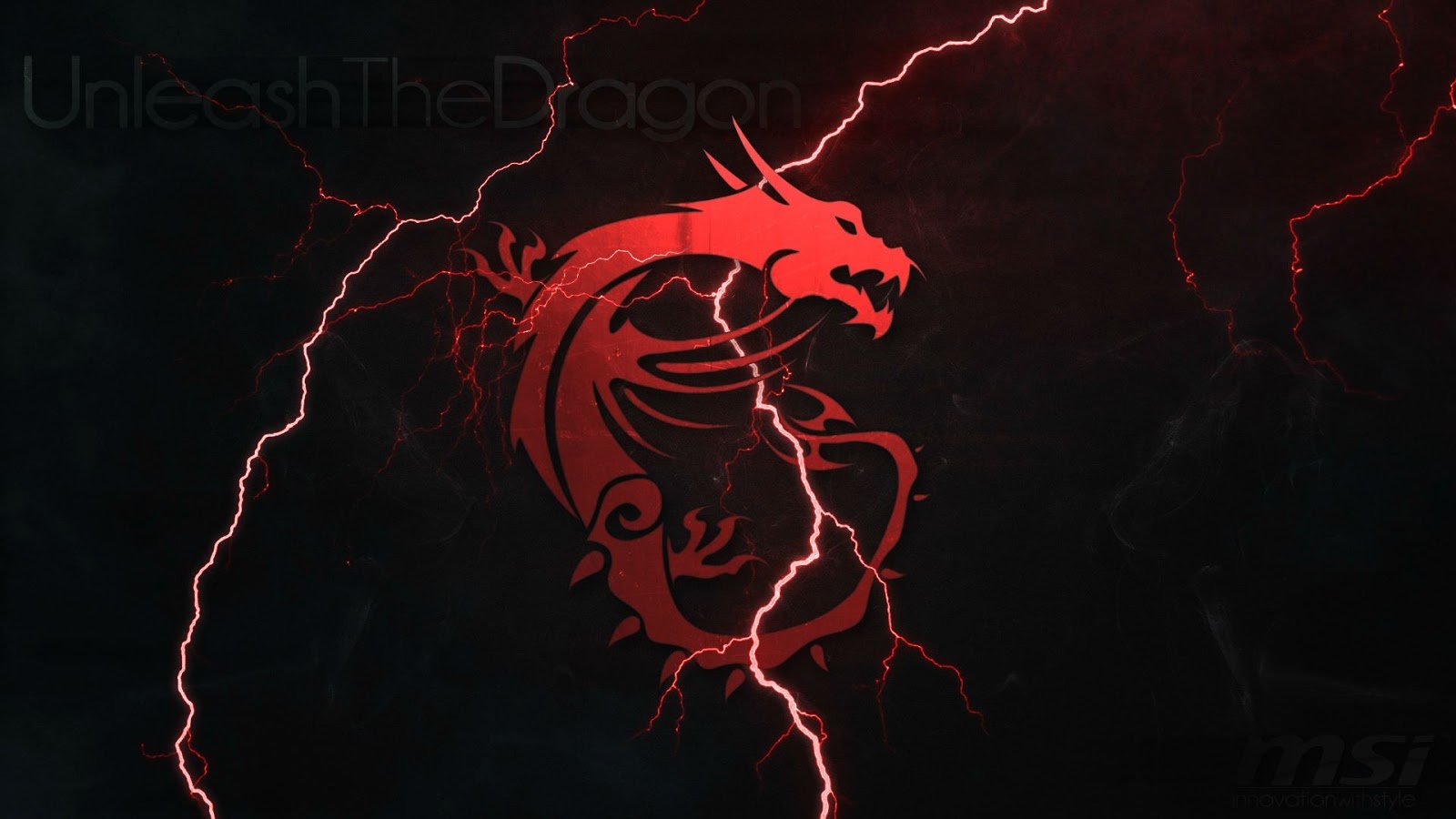 Logo Lightning Puter Dark Background Widescreen HD Wallpaper H7