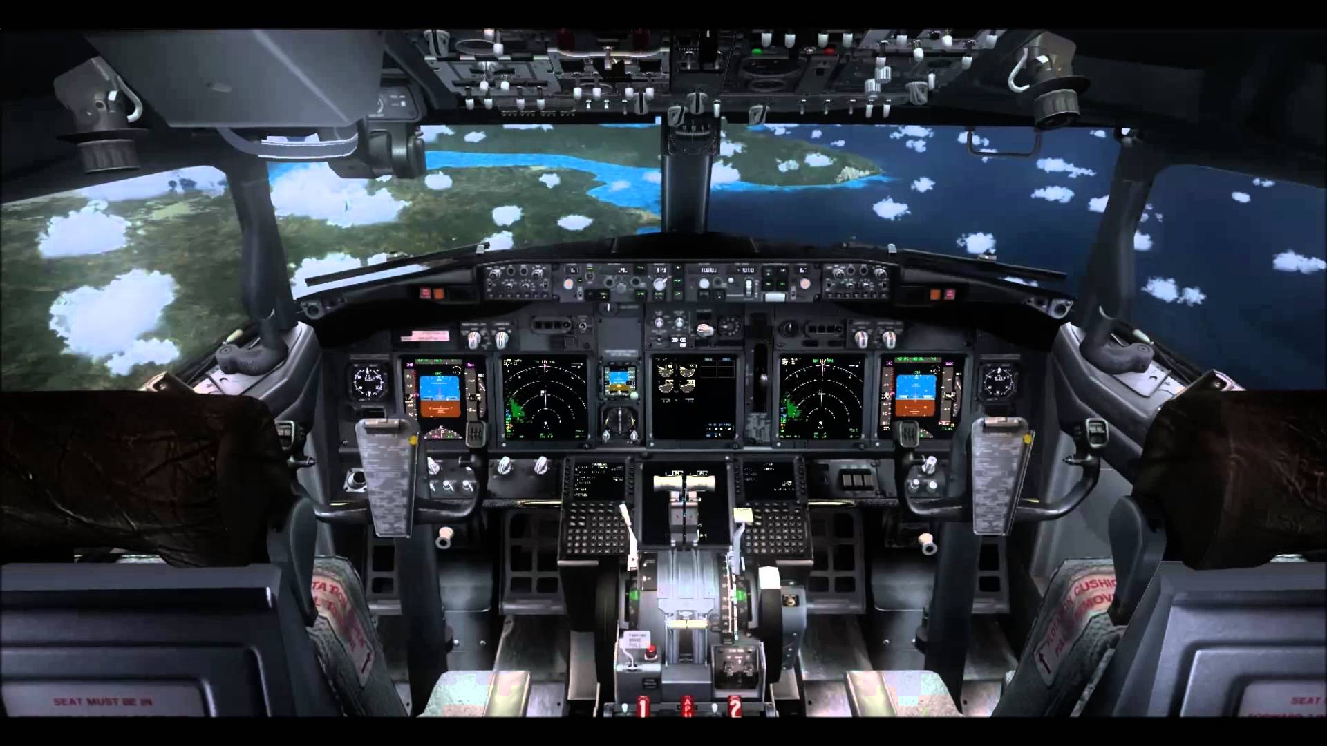 Displaying Image For Boeing Cockpit Wallpaper