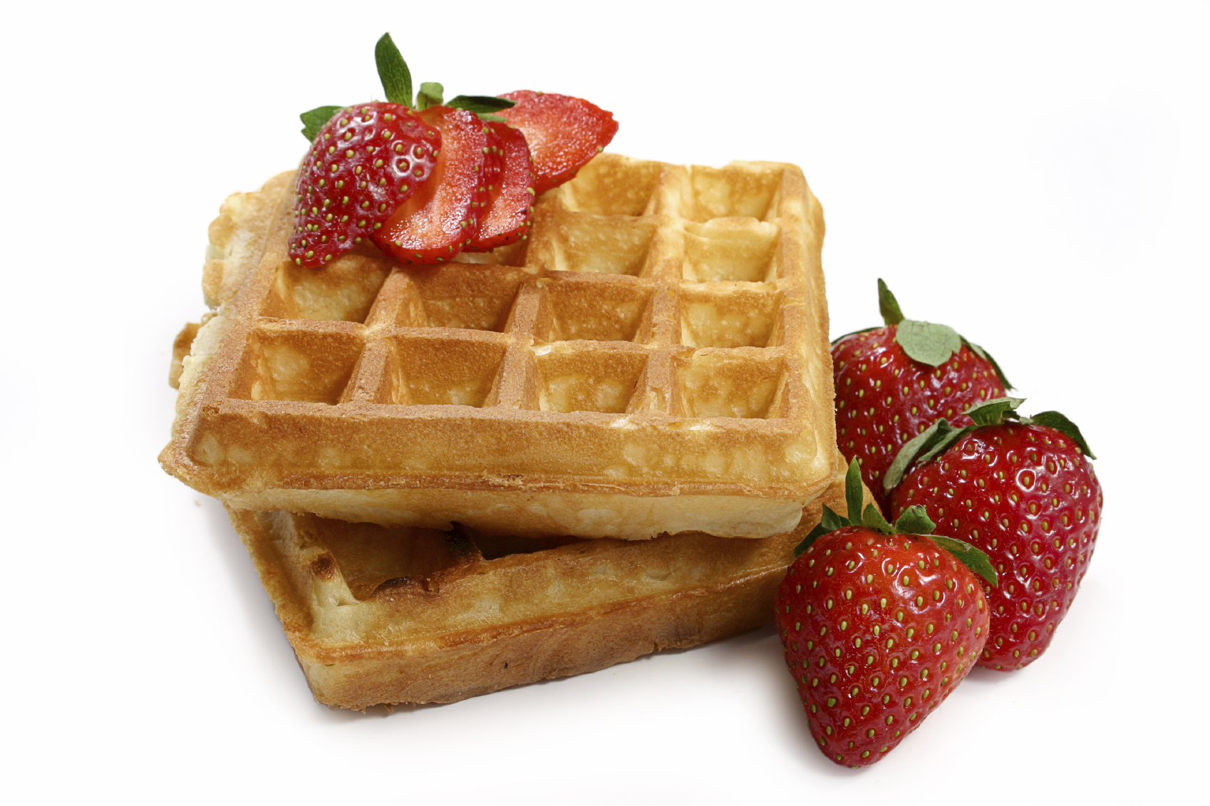 Waffles Image With Strawberrys HD Wallpaper And