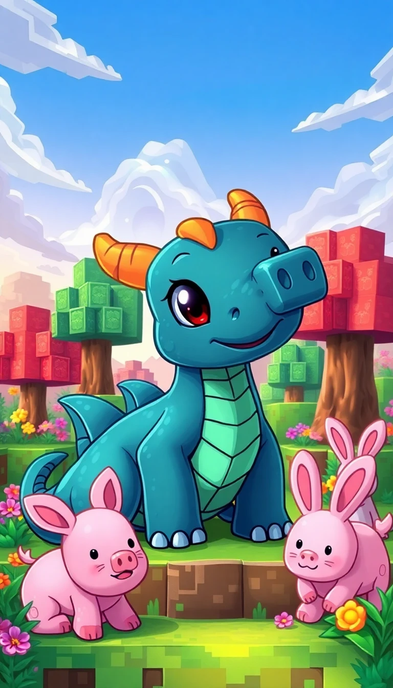 Minecraft Wallpaper Cute Ender Dragon