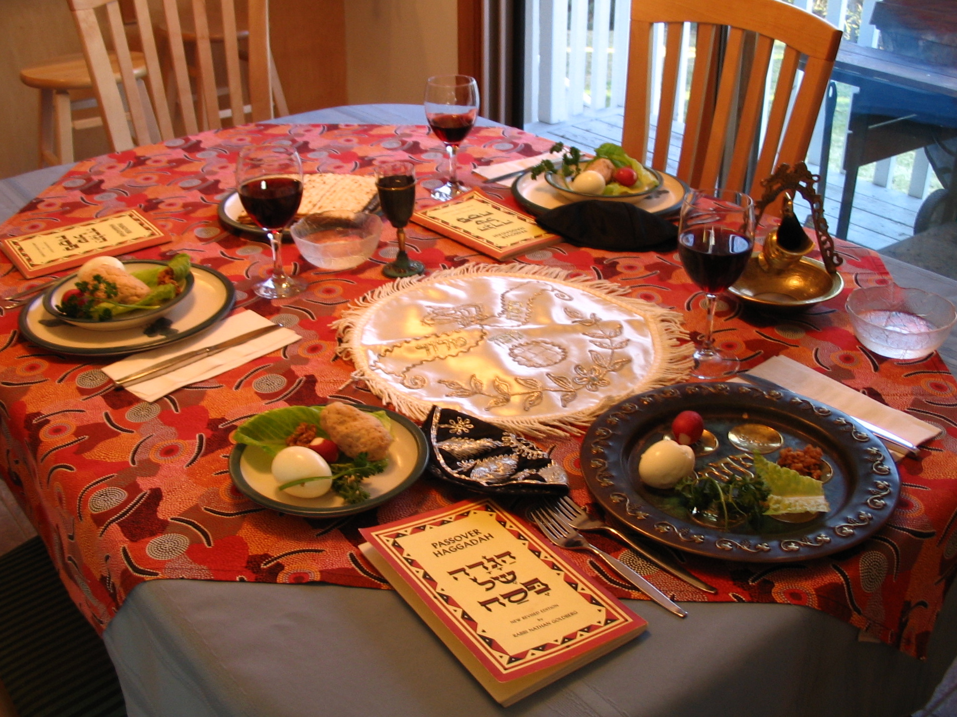 Jewish Passover Seder Table Setting High Resolution HD Wallpaper Of