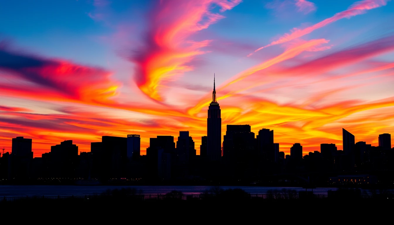 New York 4k Sunset Wallpaper