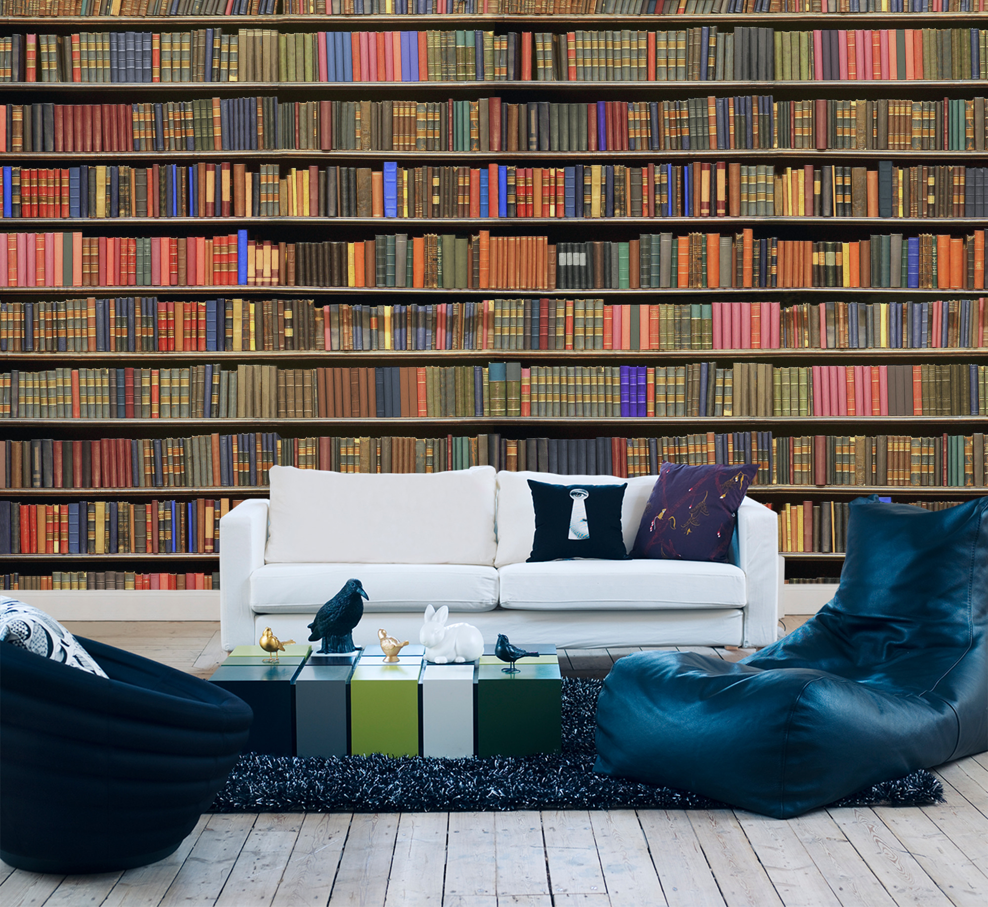 Books Wall Mural Photo Wallpaper Library