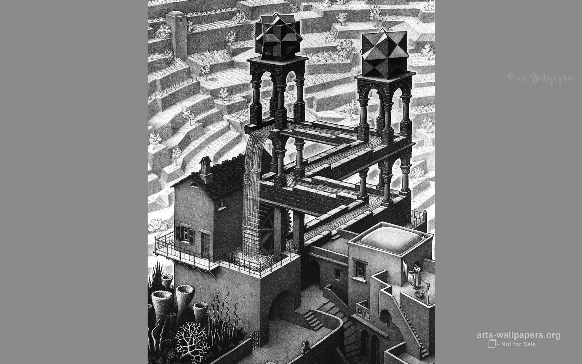 Escher Wallpaper Art Pictures Desktop Background