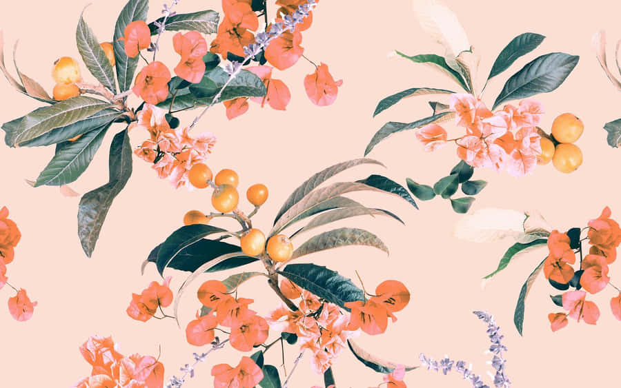 Vintage Peach Wallpaper