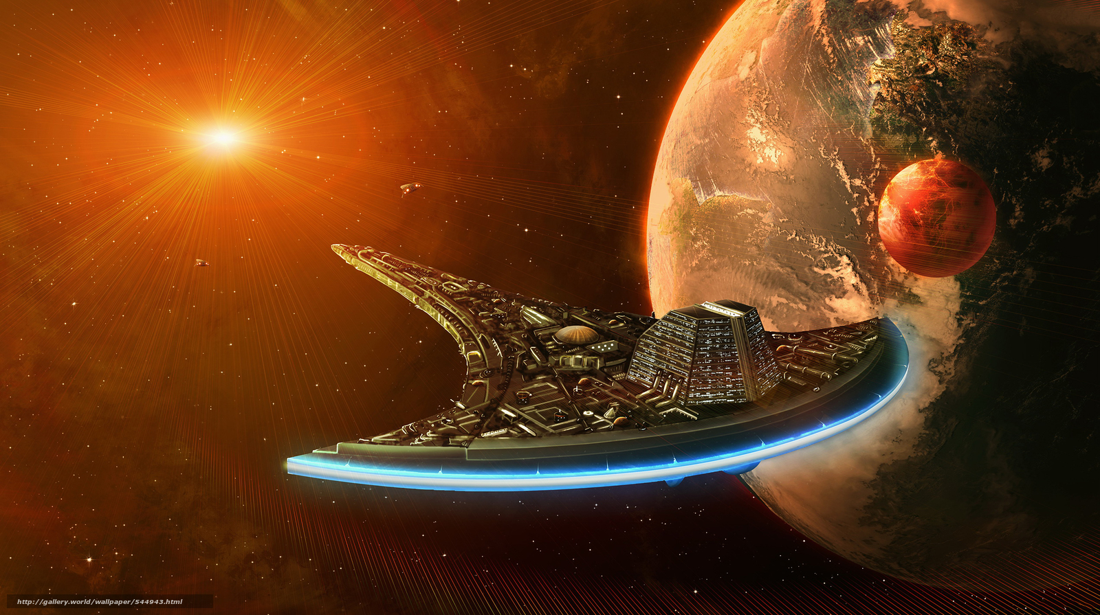 Wallpaper Destiny Starship Stargate Universe