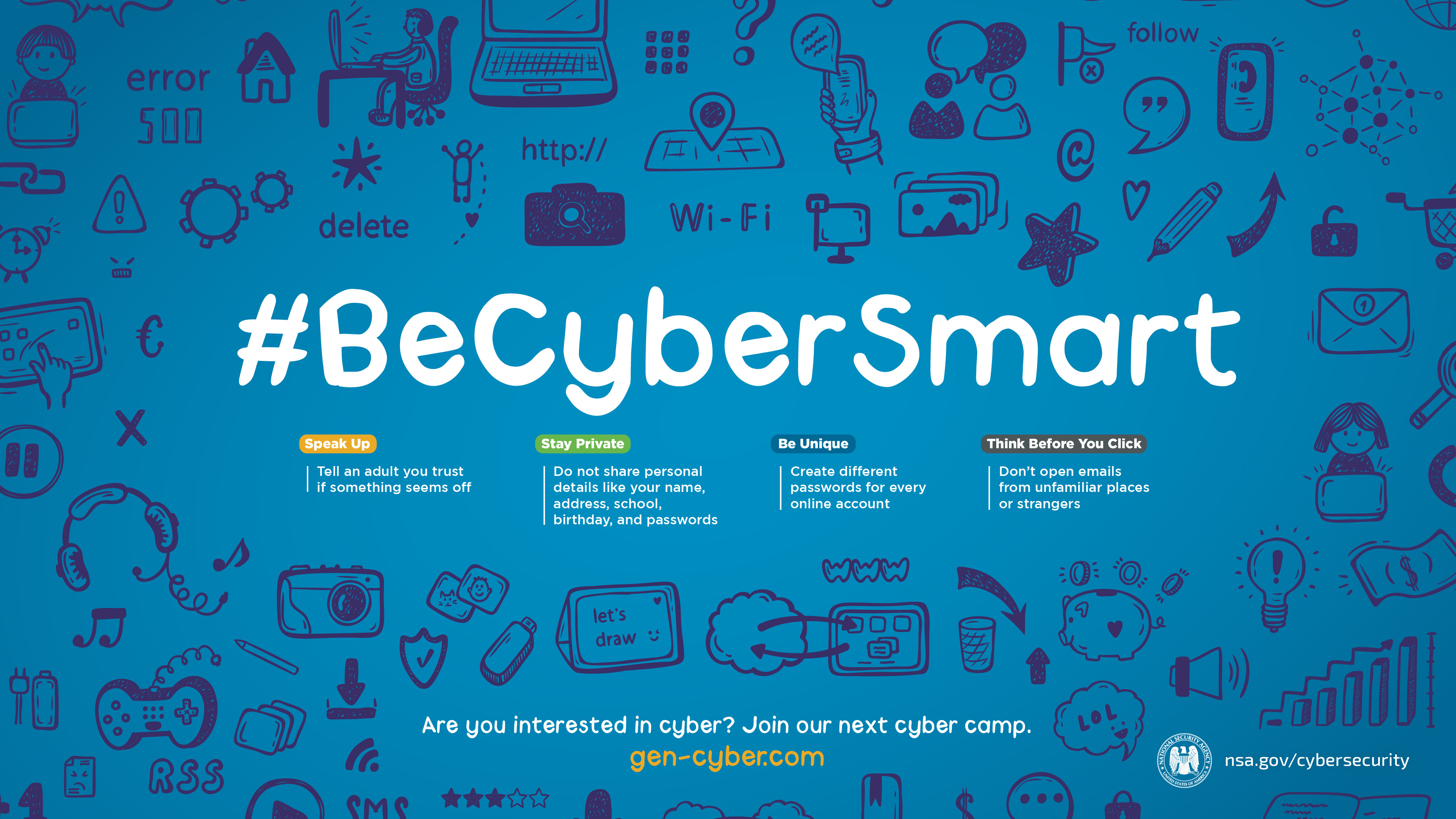 Nsa Releases Becybersmart Wallpaper For National Cybersecurity