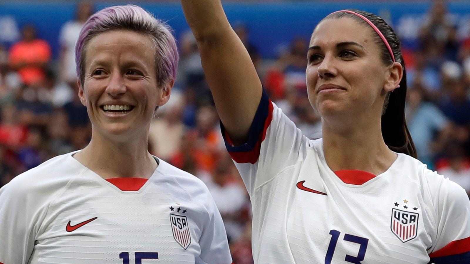 Women S World Cup Megan Rapinoe And Alex Morgan Named In Usa