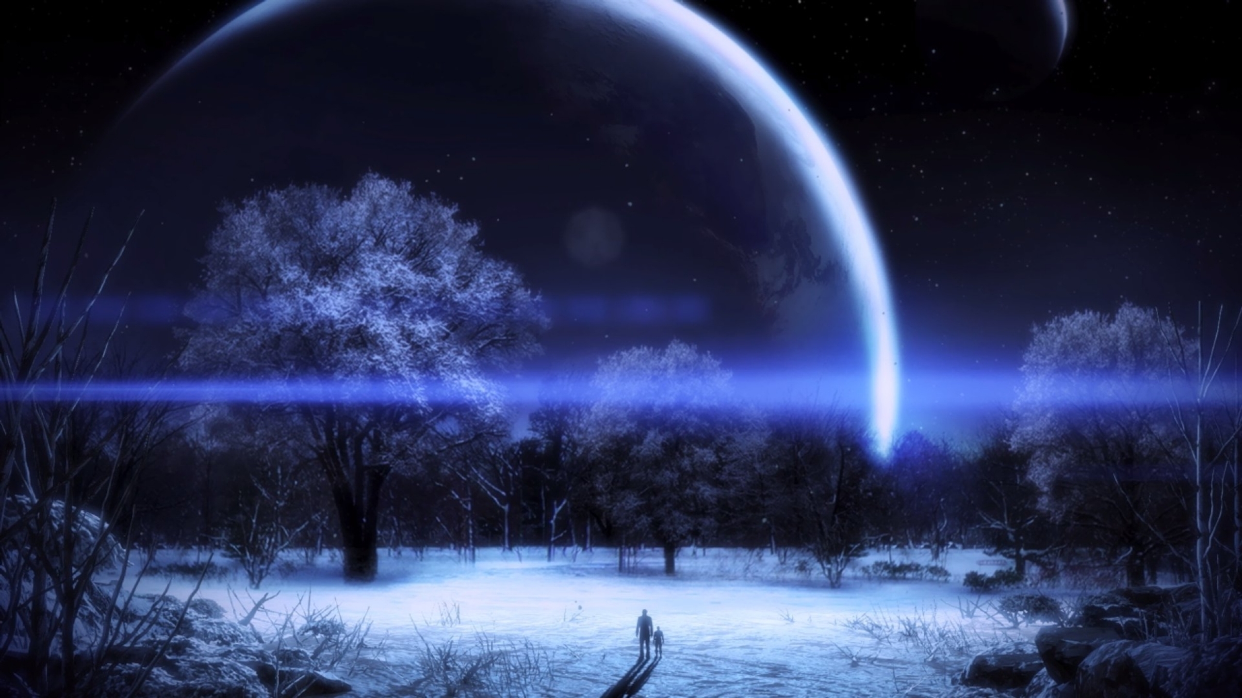 Wallpaper Landscapes Winter Plas Mass Effect