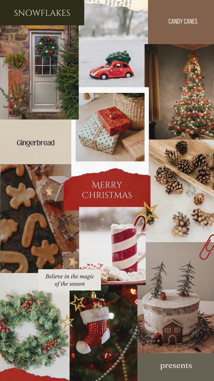 Free and customizable christmas cartoon background templates