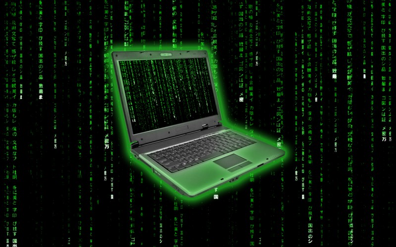 Hacking Laptop Matrix Wallpaper Rocketdock