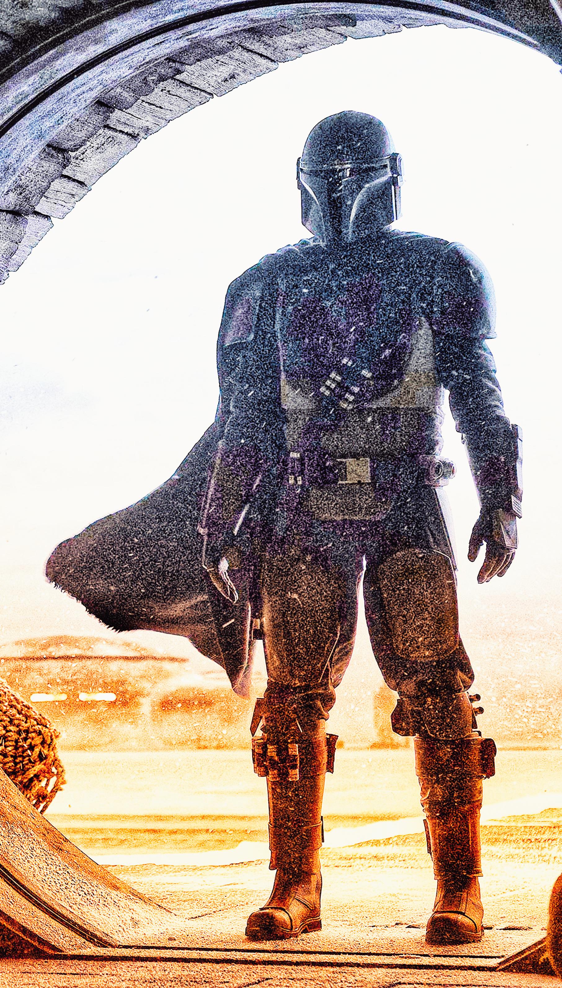 The Mandolorian Makes A Nice Phone Background Starwars