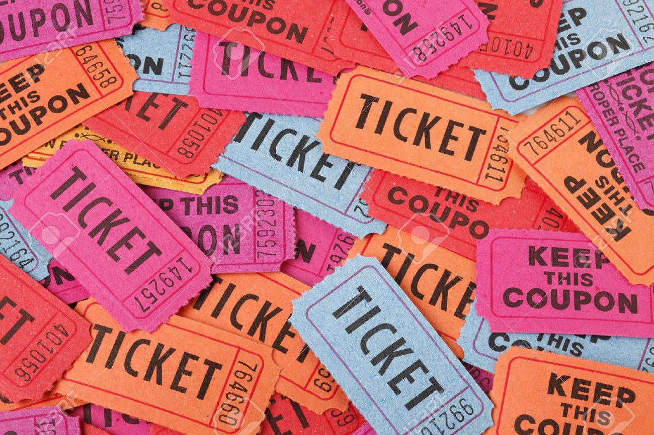 Colorful Ticket Background Stock Photo Picture And Royalty Free