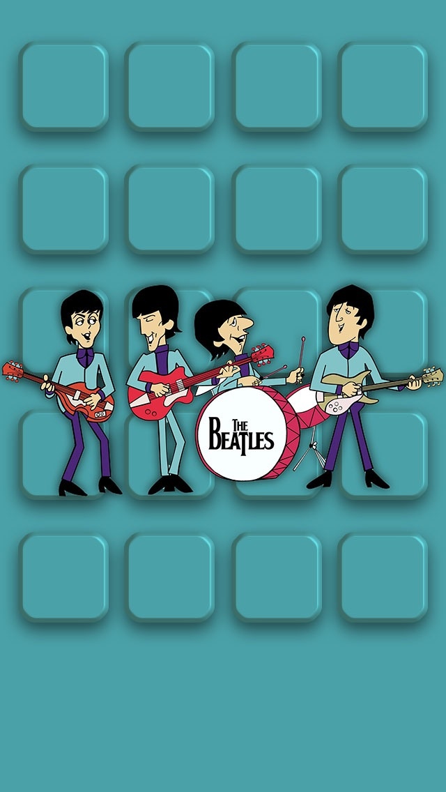 Beatles iPhone Icon Skin Fondos De Pantalla