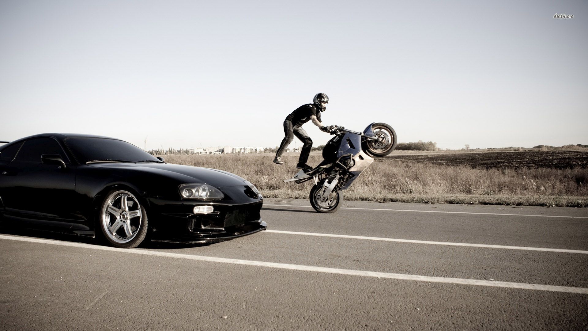 Motorcycle Stunt Riding Wallpaper