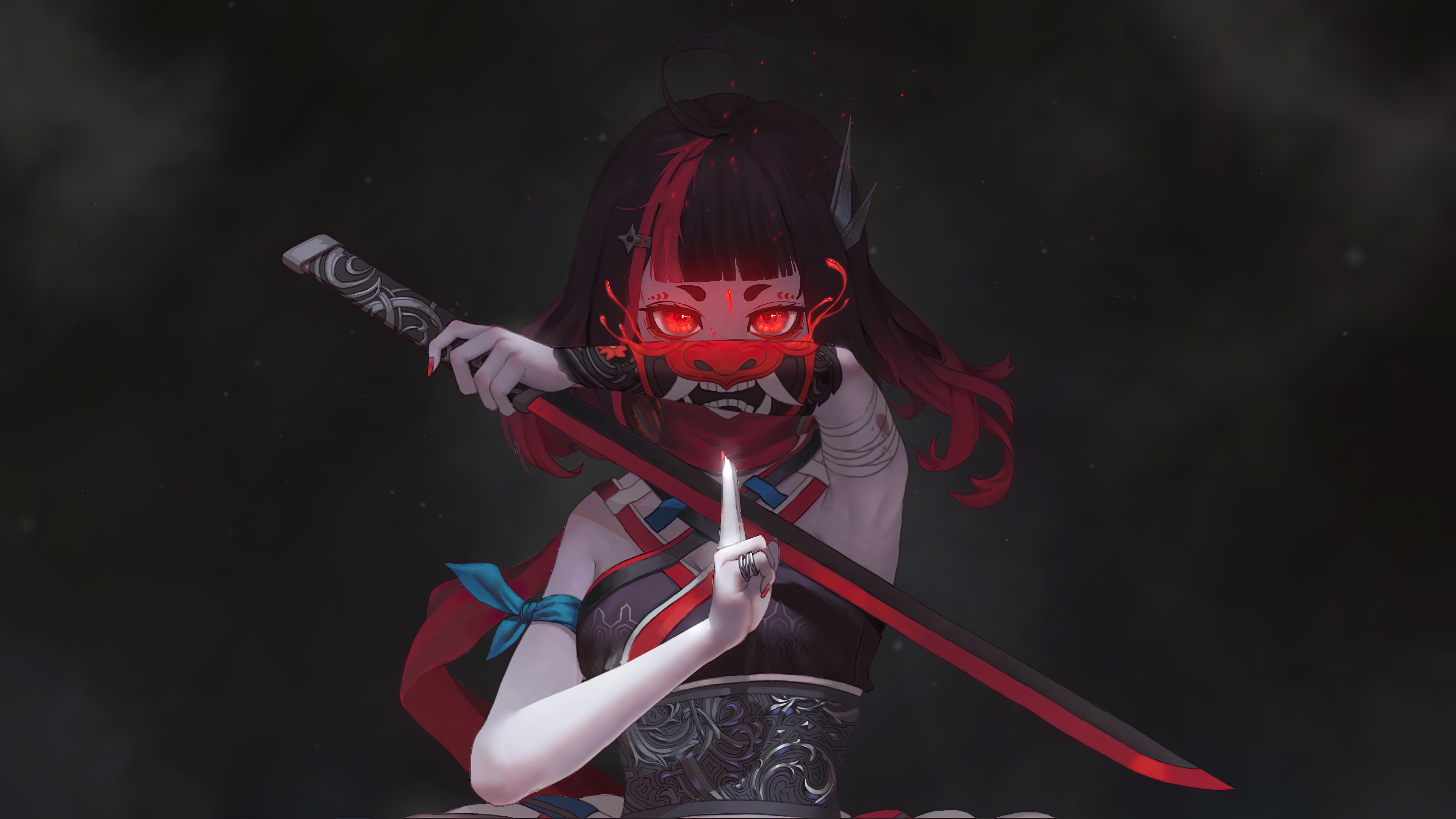 Anime Katana Wallpaper 4k